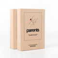 Peek-A-Book book with hidden smartphone holder for reducing baby screen exposure